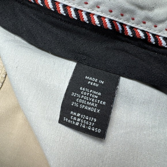 Johnston And Murphy XC4 Extreme Comfort Slim Fit Khaki Golf Pants 36x34 Coolmax - Picture 8 of 13